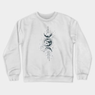 Hand Drawn Mystical Moon Crewneck Sweatshirt